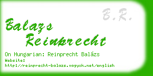 balazs reinprecht business card